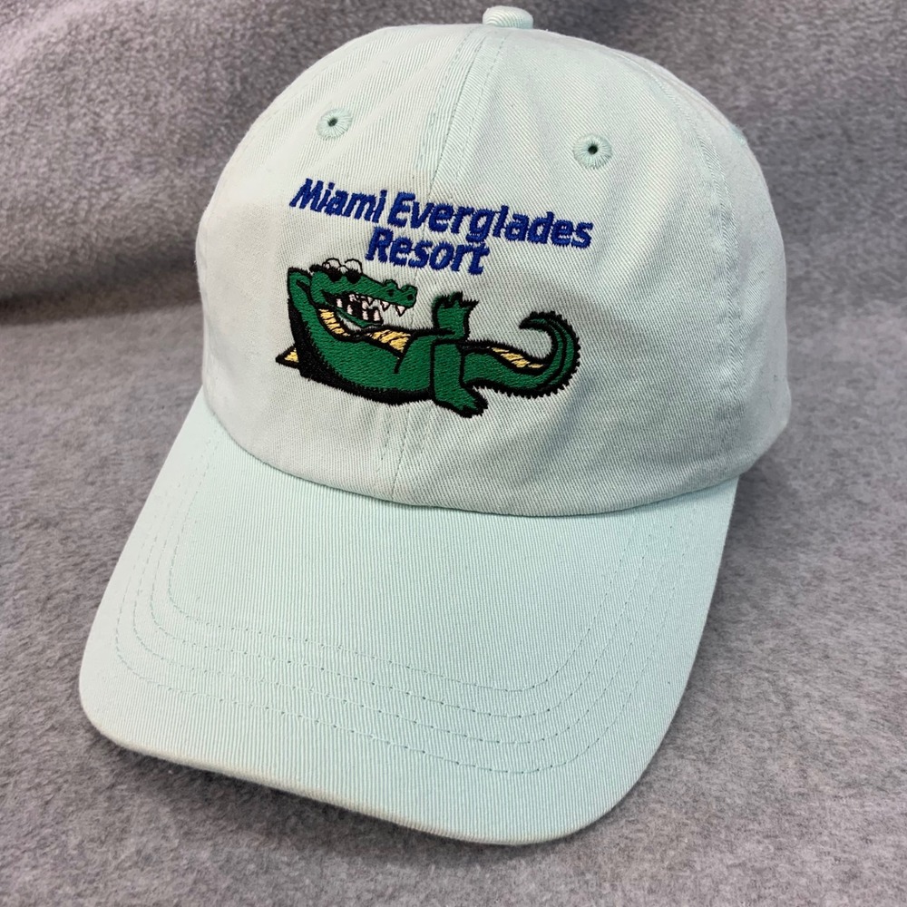 Miami Everglades Resort Unisex Mint Paramount Hat Alligator Embroidered OSFA